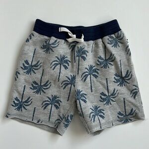 SPLENDID Palm tree print shorts navy gray 2T